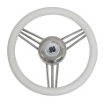 Колесо рулевое Ultraflex 350мм белое сталь (V.25W)